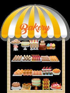 bakery window, awning, bakery